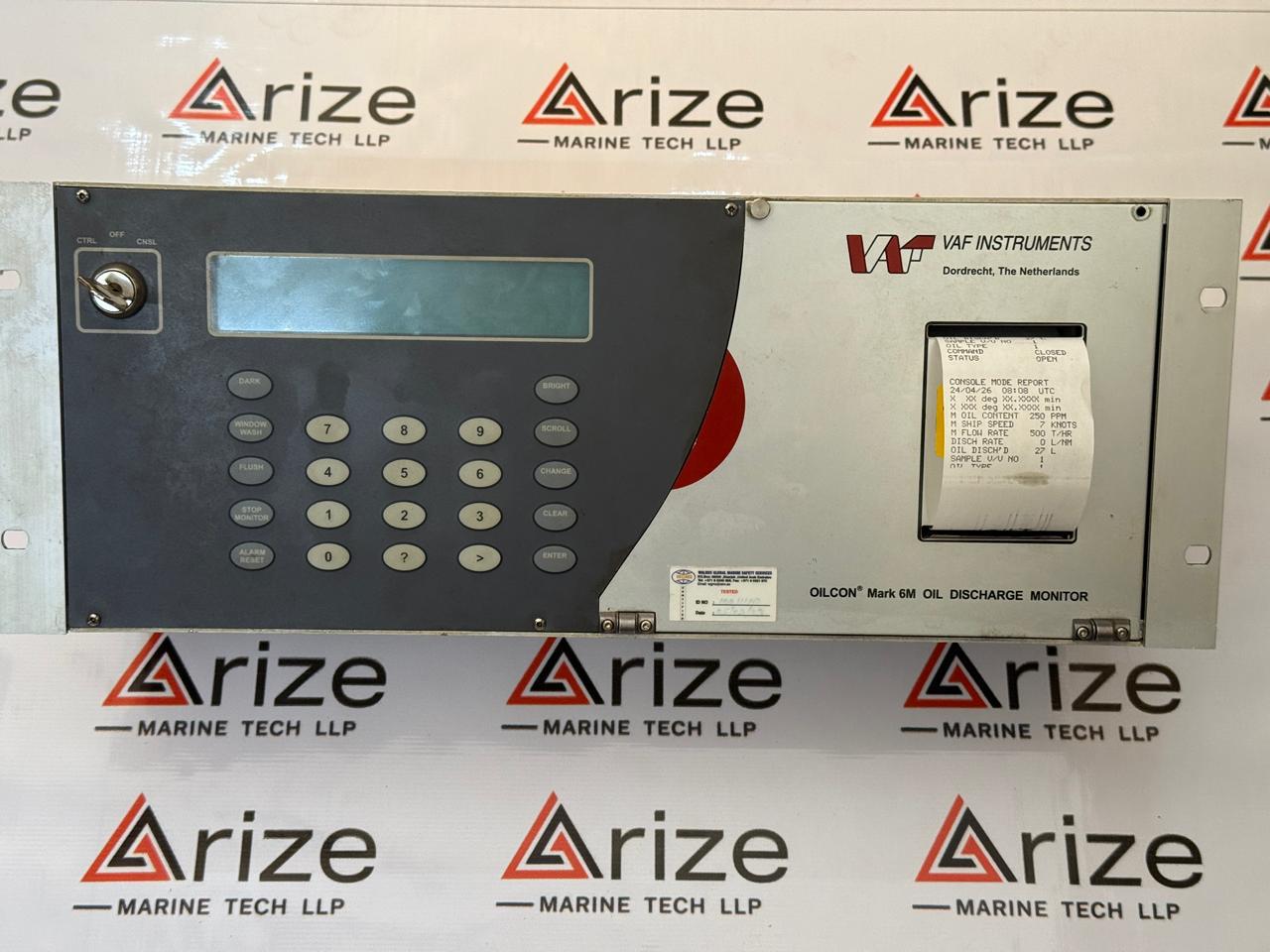 VAF INSTRUMENTS OILCON MARK 6M OIL DISCHARGE MONITOR TESTED